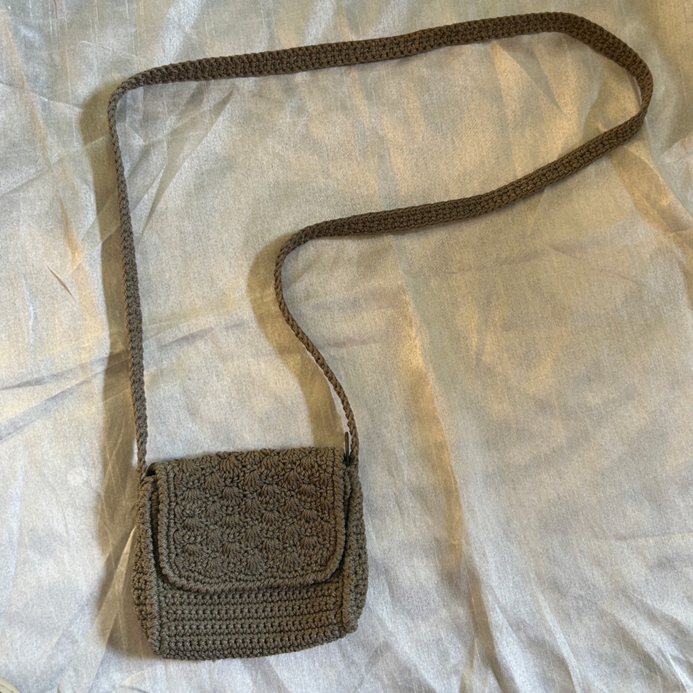 Boho Vintage Knit Crochet Bag